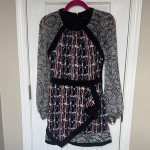 BCBGMaxAzria Multicolor Patterned Dress